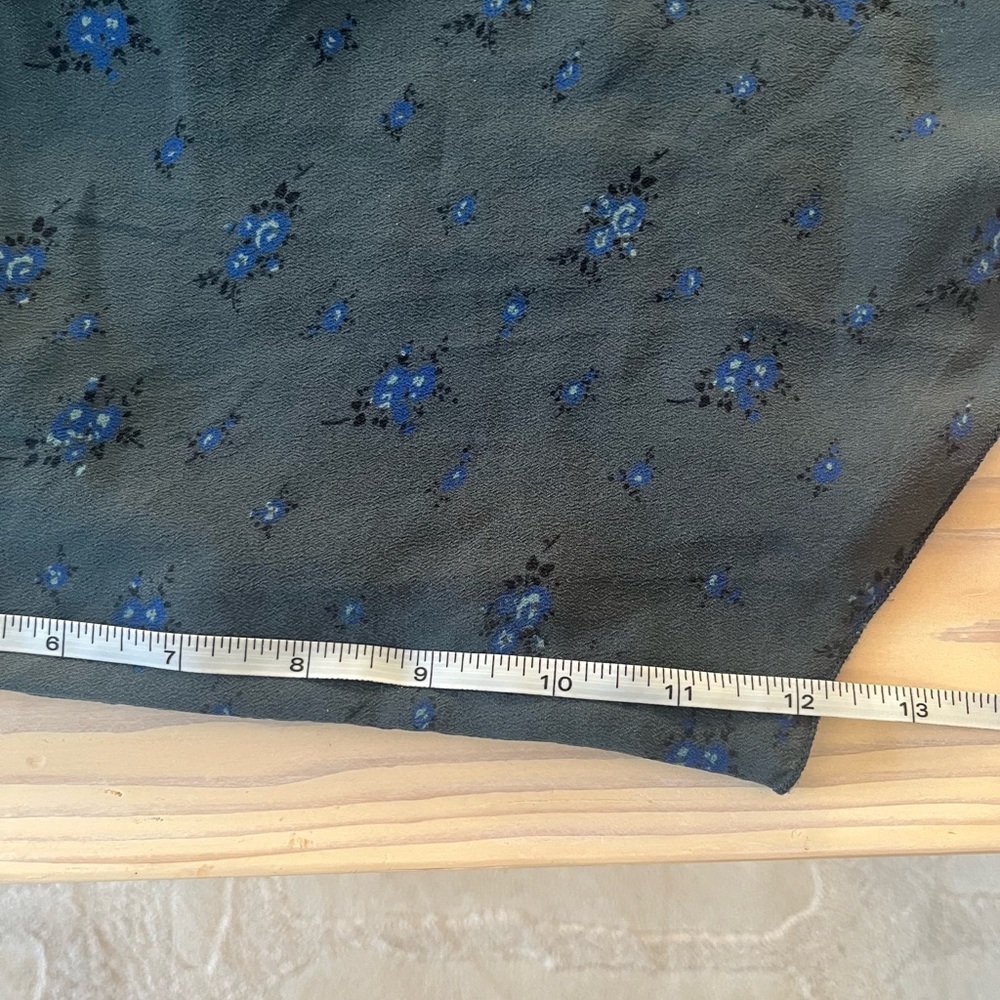 Wilfred S XS Silk Cami Dark Teal Floral Tank - Picture 13 of 14